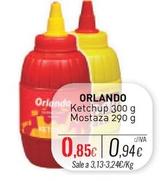 Oferta de Orlando - Ketchup/Mostaza por 0,85€ en Cuevas Cash