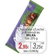 Oferta de Milka - Chocolate C/Leche Y Almendras por 2,95€ en Cuevas Cash