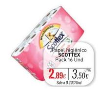 Oferta de Scottex - Papel Higiénico por 2,89€ en Cuevas Cash