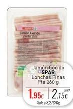 Oferta de Spar - Jamón Cocido Lonchas Finas por 1,95€ en Cuevas Cash