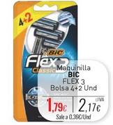 Oferta de Bic - Maquinilla Flex 3 por 1,79€ en Cuevas Cash