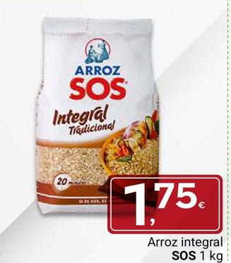 Oferta de Arroz integral por 1,75€ en Supermercados Dani