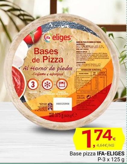 Oferta de Pizza por 1,74€ en Supermercados Dani