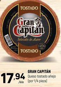 Oferta de Gran Capitán - Queso Tostado Añejo por 17,94€ en Coviran