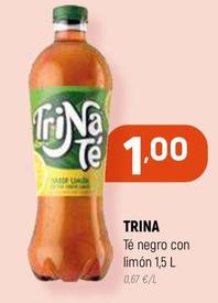 Oferta de Trina - Té Negro Con Limón por 1€ en Coviran