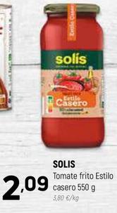 Oferta de Solís - Tomate Frito Estilo Casero por 2,09€ en Coviran