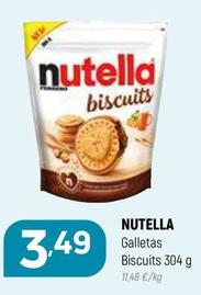 Oferta de Nutella - Galletas Biscuits por 3,49€ en Coviran