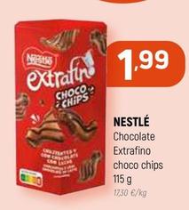 Oferta de Nestlé - Chocolate Extrafino Choco Chips por 1,99€ en Coviran