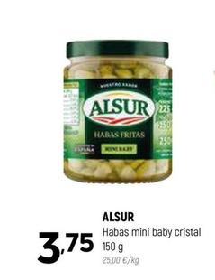 Oferta de Alsur - Habas Mini Baby Cristal por 3,75€ en Coviran