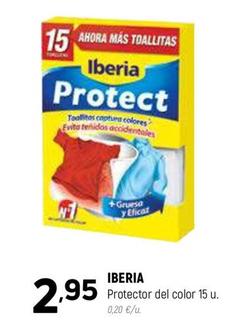 Oferta de Iberia - Protector Del Color 15 U. por 2,95€ en Coviran