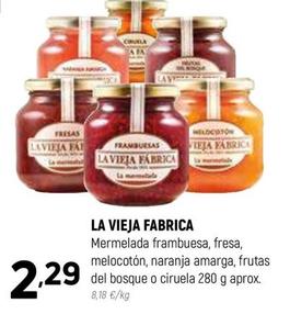 Oferta de La Vieja Fábrica - Mermelada Frambuesa por 2,29€ en Coviran