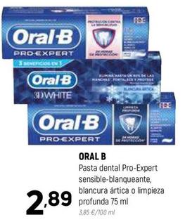Oferta de Oral B - Pasta Dental Pro-expert Sensible-blanqueante por 2,89€ en Coviran