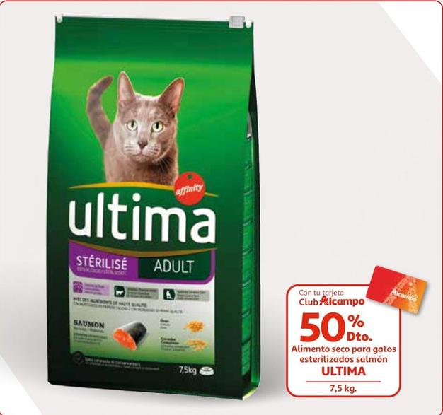 Oferta de Ultima - Alimento Seco Para Gatos Esterilizados Salmón en Alcampo