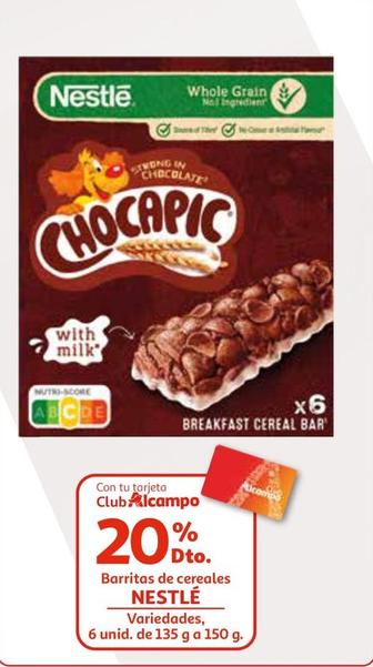Oferta de Nestlé - Barritas De Cereales en Alcampo