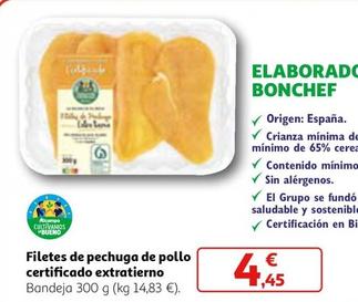 Oferta de Alcampo - Filetes De Pechuga De Pollo Certificado Extratierno por 4,45€ en Alcampo