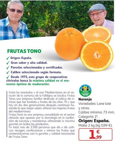 Oferta de Alcampo - Naranja por 1,99€ en Alcampo