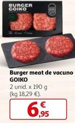 Oferta de Goiko - Burger Meat De Vacuno  por 6,95€ en Alcampo