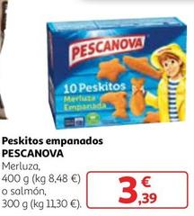 Oferta de Pescanova - Peskitos Empanados Merluza / Salmón por 3,39€ en Alcampo