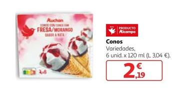 Oferta de Auchan - Conos por 2,19€ en Alcampo