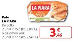 Oferta de La Piara - Paté por 3,46€ en Alcampo