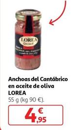 Oferta de Lorea - Anchoas Del Cantabrico En Aceite De Oliva por 4,95€ en Alcampo