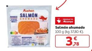 Oferta de Auchan - Salmón Ahumado por 3,78€ en Alcampo