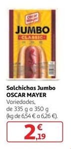 Oferta de Oscar Mayer - Salchichas Jumbo por 2,19€ en Alcampo