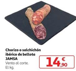 Oferta de Jamsa - Chorizo / Salchichón Ibérico De Bellota por 14,9€ en Alcampo