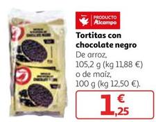 Oferta de Auchan - Tortitas Con Chocolate Negro por 1,25€ en Alcampo