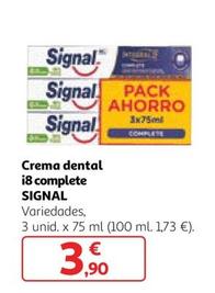 Oferta de Signal - Crema Dental I8 Complete por 3,9€ en Alcampo