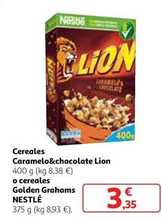 Oferta de Nestlé - Cereales Caramelo&chocolate Lion O Cereales Golden Grahams por 3,35€ en Alcampo