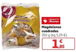 Oferta de Auchan - Magdalenas Cuadradas por 1,85€ en Alcampo