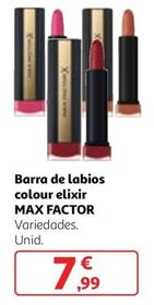 Oferta de Max Factor - Barra De Labios Colour Elixir por 7,99€ en Alcampo