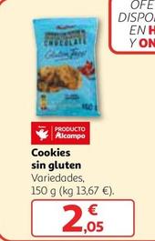Oferta de Alcampo - Cookies Sin Gluten por 2,05€ en Alcampo