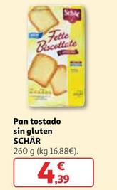 Oferta de Schär - Pan Tostado Sin Gluten por 4,39€ en Alcampo