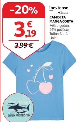Oferta de Inextenso - Camiseta Manga Corta por 3,19€ en Alcampo