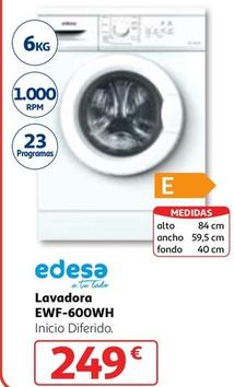 Oferta de Edesa - Lavadora EWF-60WH por 249€ en Alcampo