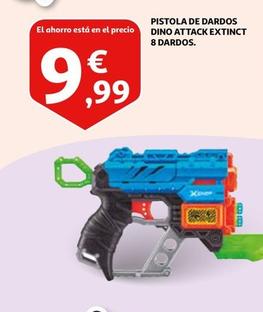 Oferta de Zuru - Pistola De Dardos Dino Attack Extinct 8 Dardos por 9,99€ en Alcampo