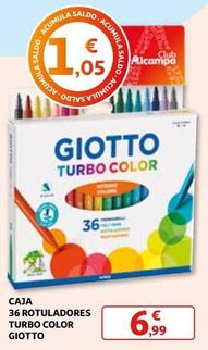 Oferta de Giotto - Caja Rotuladores Turbo Color por 6,99€ en Alcampo