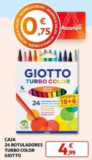 Oferta de Giotto - Caja Rotuladores Turbo Color por 4,99€ en Alcampo