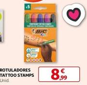 Oferta de Bic - Rotuladores Tattoo Stamps por 8,99€ en Alcampo