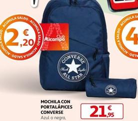 Oferta de Converse - Mochila Con Portalapices por 21,95€ en Alcampo