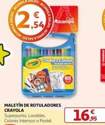 Oferta de Crayola - Maletin De Rotuladores por 16,95€ en Alcampo