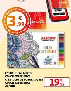 Oferta de Alpino - Estuche Lapices Color Experience O Estuche Rotuladores Color Experience por 19,95€ en Alcampo