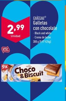 Oferta de Châteu - Galletas Con Chocolate por 2,99€ en ALDI