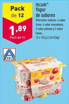 Oferta de Milsani - Yogur De Sabores por 1,89€ en ALDI