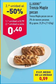 Oferta de El Horno - Trenza Maple Pecan por 0,79€ en ALDI