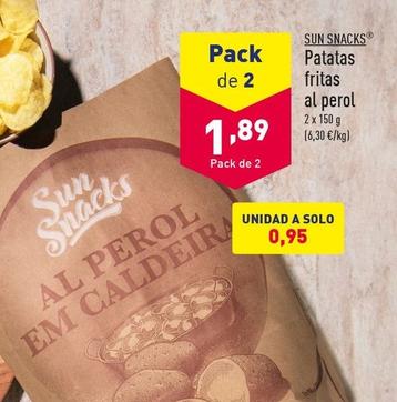 Oferta de Sun Snacks - Patatas Fritas Al Perol por 0,95€ en ALDI