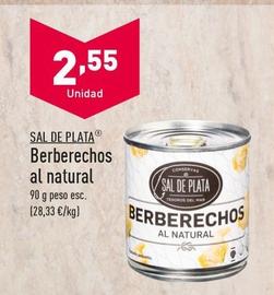 Oferta de Sal De Plata - - - Berberechos Al Natural por 2,55€ en ALDI