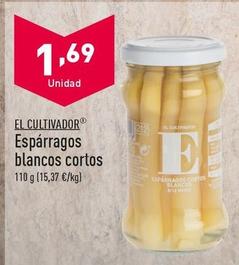 Oferta de El Cultivador - Esparragos Blancos Cortes por 1,69€ en ALDI
